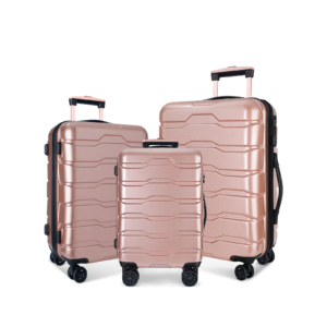 premium set of 3 travel luggage valises