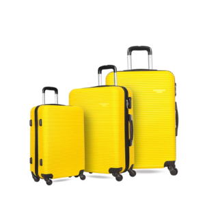 premium set of 3 travel luggage valises