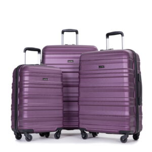 premium set of 3 travel luggage valises