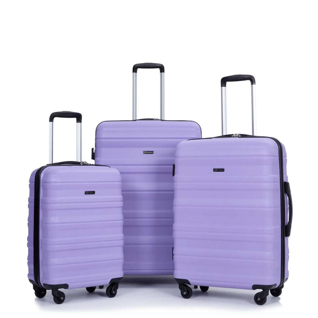 premium set of 3 travel luggage valises